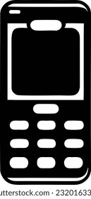 Icono de teléfono móvil vectorial, Ilustración de concepto de vector plano de un teléfono móvil, Ilustración vectorial 21