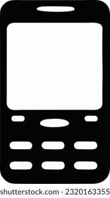 Mobile phone icon vector, Flat vector concept illustration of a mobile phone, Vector illustration 35