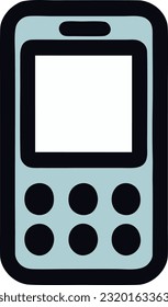 Mobile phone icon vector, Flat vector concept illustration of a mobile phone, Vector illustration 2