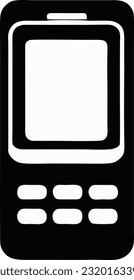 Mobile phone icon vector, Flat vector concept illustration of a mobile phone, Vector illustration 33