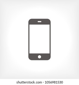 Mobile phone icon vector illustration. Minimalist style.