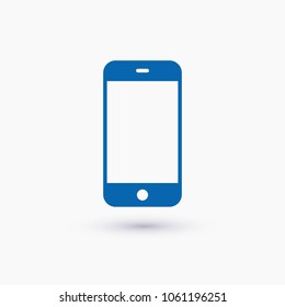 Mobile phone icon vector illustration. Minimalist style.