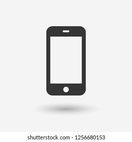Mobile phone icon vector illustration. Minimalist style.