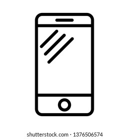 Mobile Phone Icon Vector Illustration Logo Template
