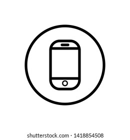 mobile phone icon vector illustration - vector