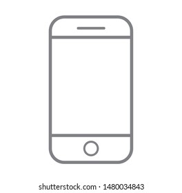 Mobile phone icon. Vector illustration. on white background
