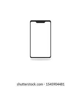 Mobiltelefonsymbol. Vektorillustration in flachem Design