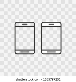 Mobile phone icon. Vector illustration in flat design