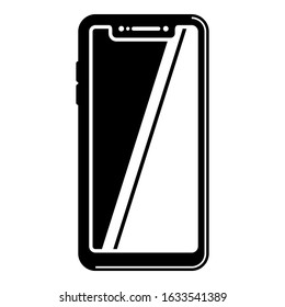 Mobile Phone icon vector illustration logo template. Smartphone symbol set B.
