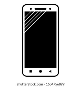 Mobile Phone icon vector illustration logo template. Smartphone symbol set A.