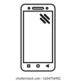 Mobile Phone icon vector illustration logo template. Smartphone symbol set A.