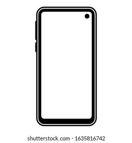 Mobile Phone icon vector illustration logo template. Smartphone symbol set D.