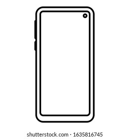 Mobile Phone icon vector illustration logo template. Smartphone symbol set D.
