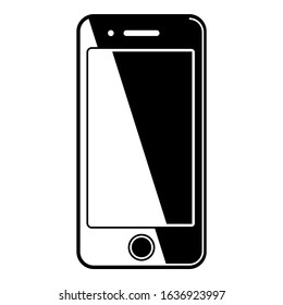 Mobile Phone icon vector illustration logo template. Smartphone symbol set E.