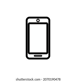 plantilla de logotipo de ilustración de vector de icono de teléfono móvil para muchos fines. Aislado sobre fondo blanco.