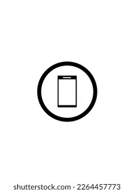 Mobile phone icon, vector illustration. Many computer icons that are used in everyday. Whether it's office work, and others. These icons are very important as our instructions for executing work.
