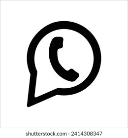 Mobile phone icon vector illustration logo design