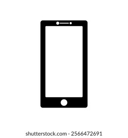mobile phone icon vector illustration, black base color, perfect for icons, mascots, logos, etc