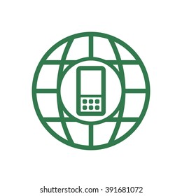 Mobile Phone  icon, vector illustration. 