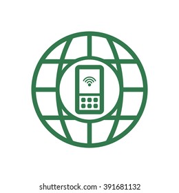 Mobile Phone  icon, vector illustration. 