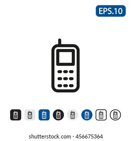 Mobile phone icon. Vector illustration.