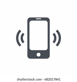 Mobile phone icon vector illustration on white background