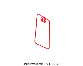 Imagen vectorial de icono de teléfono móvil