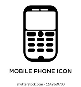 Mobile phone icon vector isolated on white background for your web and mobile app design, Mobile phone logo concept