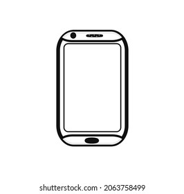 Vector de iconos de teléfono móvil. aislado en fondo blanco