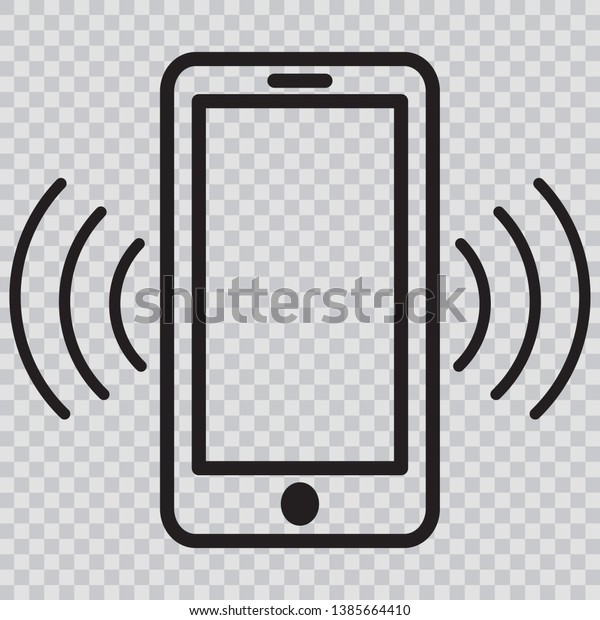 Mobile Phone Icon Vector Isolated On Stock Vector Royalty Free