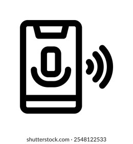 mobile phone icon. vector line icon for your website, mobile, presentation, and logo design.