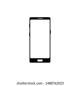 Mobile phone icon vector in modern flat style for web, graphic and mobile design. Mobile phone icon vector isolated on white background