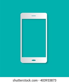 Mobile phone icon vector neon
