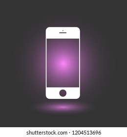 Mobile phone icon. Phone vector sign. EPS 10 flat symbol
