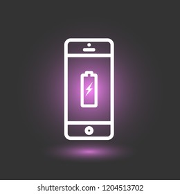Mobile phone icon. Phone vector sign. EPS 10 flat symbol