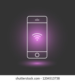 Mobile phone icon. Phone vector sign. EPS 10 flat symbol