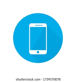 Mobile phone Icon vector. Simple flat symbol. Perfect llustration