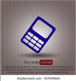 mobile phone icon vector symbol flat eps jpg app web