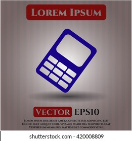 mobile phone icon vector symbol flat eps jpg app web