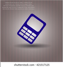 mobile phone icon vector symbol flat eps jpg app web