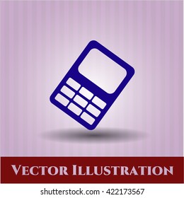 mobile phone icon vector symbol flat eps jpg app web