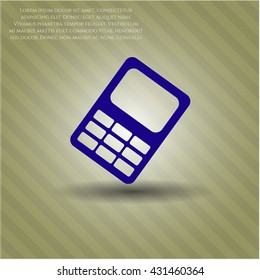 mobile phone icon vector symbol flat eps jpg app web