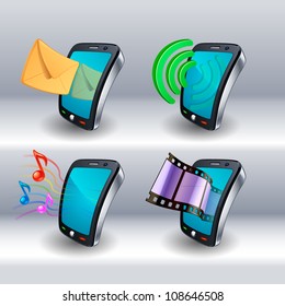 mobile phone icons