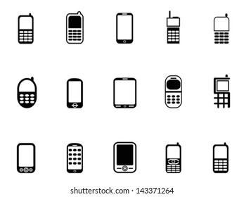 Mobile Phone Icons Stock Vector (Royalty Free) 143371264 | Shutterstock