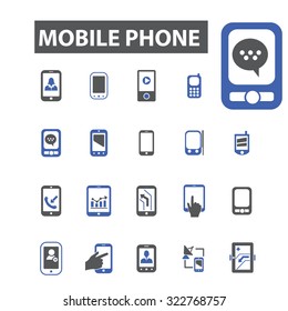 mobile phone icons