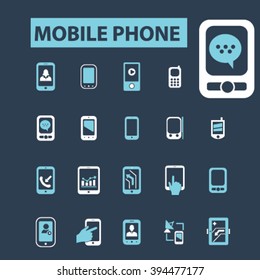 mobile phone icons

