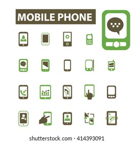 mobile phone icons
