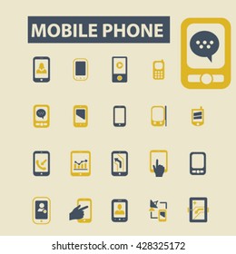 mobile phone icons
