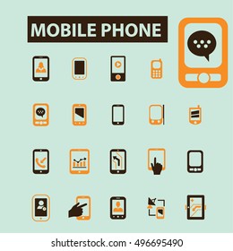 mobile phone icons