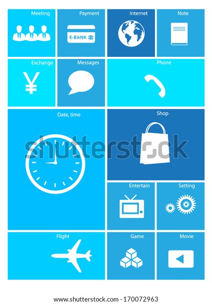 Mobile Phone Icons Smart Phone Icons Royalty Free Stock Image